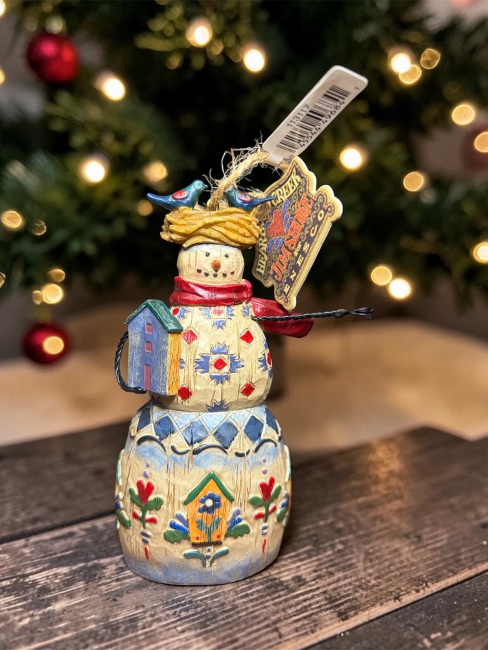 Vtg 2003 - Jim Shore Heartwood Creek “Winter’s Haven” Snowman New w/tags